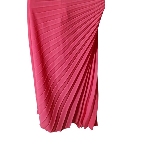 Nicole Miller One Shoulder Asymmetric Hem Maxi Dress Sz 10 - Picture 6 of 6